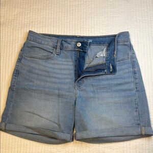 Old Navy High-Rise Wow Blue Jean Shorts Mid-Thigh Classic